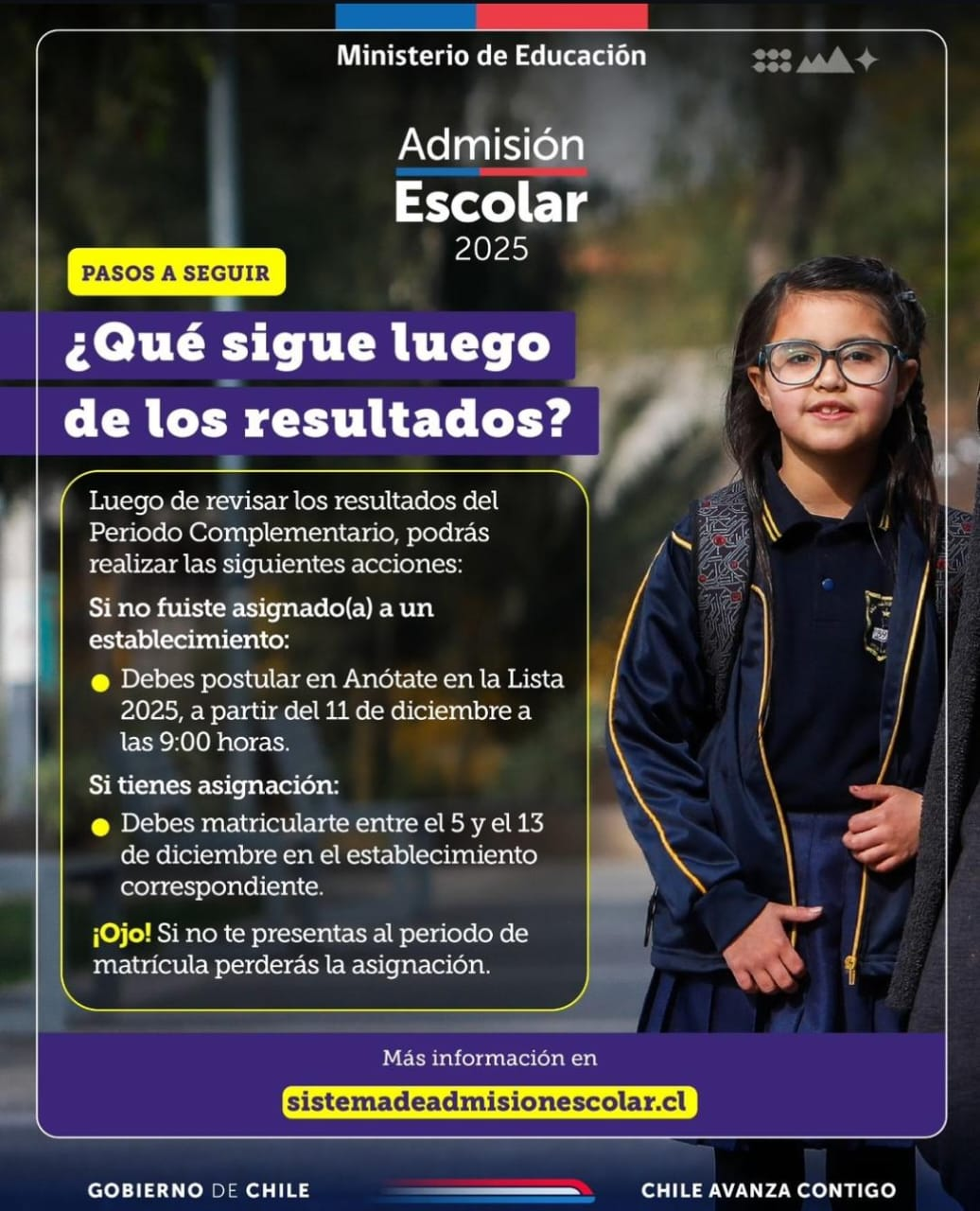 ADMISIÓN ESCOLAR 2025